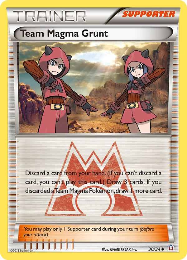 Team Magma Grunt - 30/34 - Double Crisis - Card Cavern