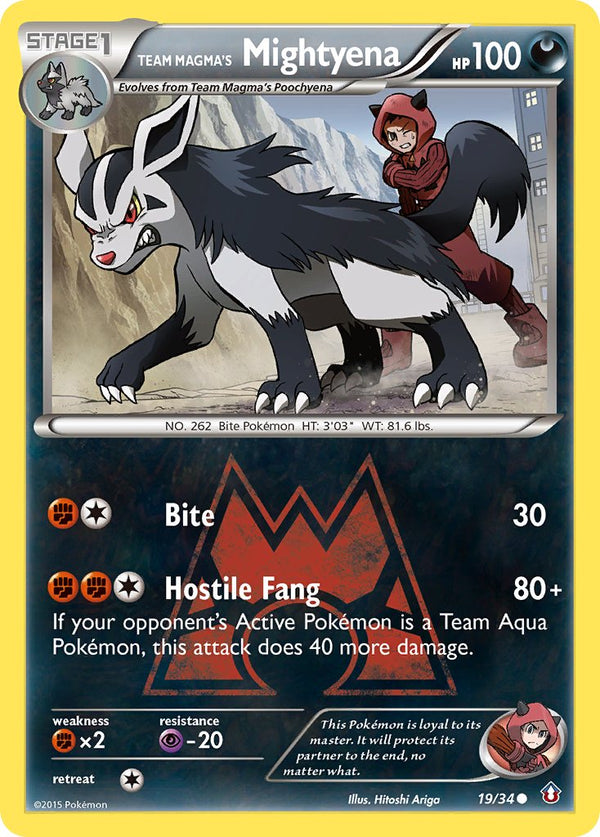 Team Magma's Mightyena - 19/34 - Double Crisis - Card Cavern