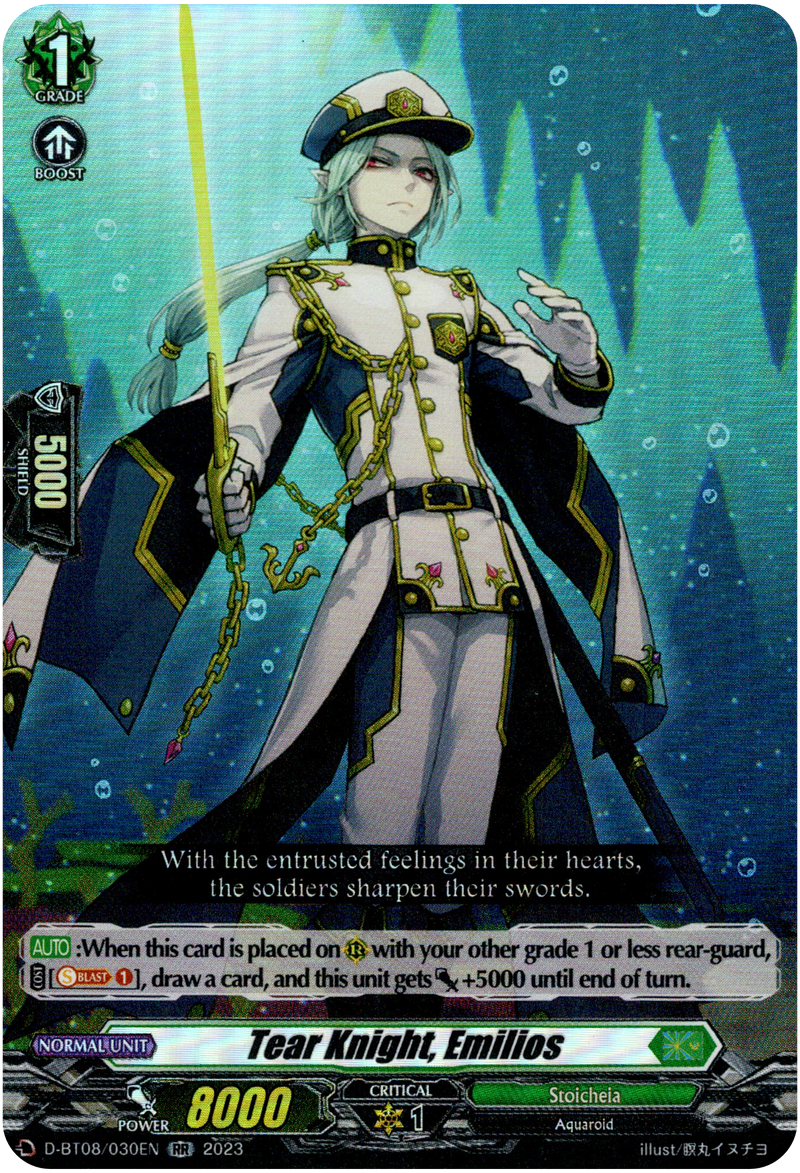 Tear Knight, Emilios - D-BT08/030EN - Minerva Rising - Card Cavern