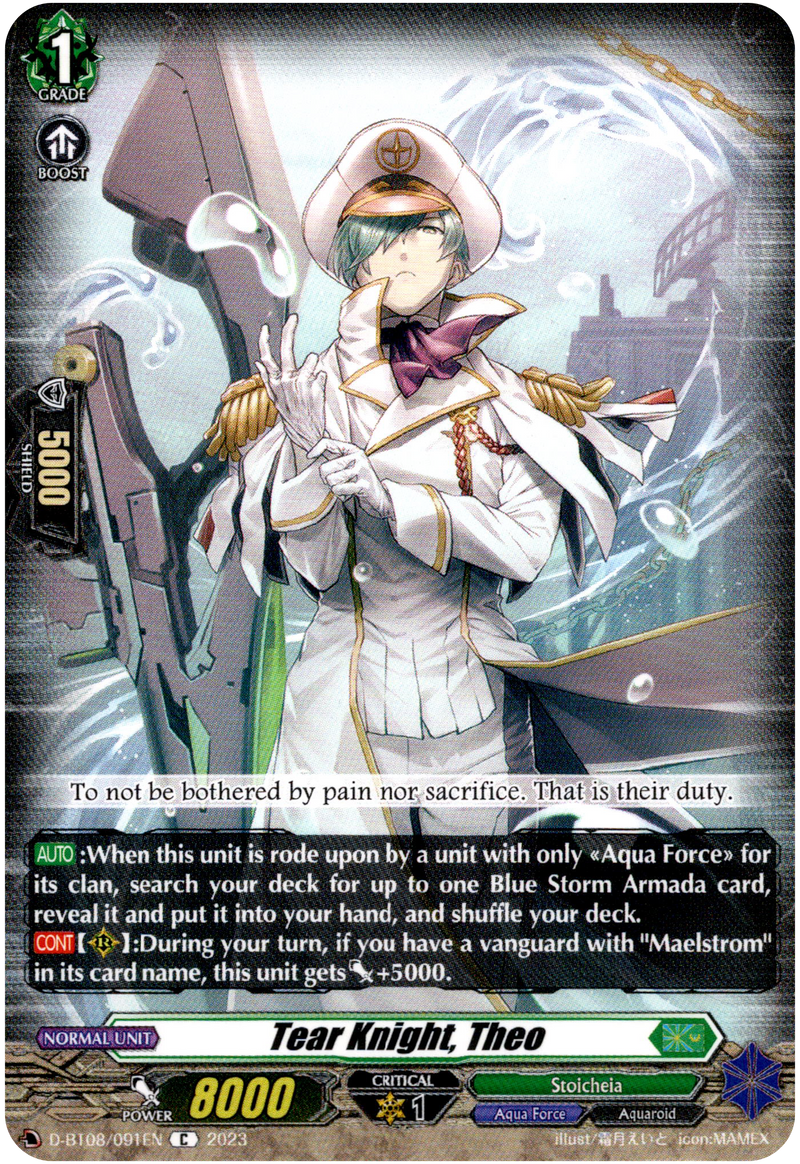 Tear Knight, Theo - D-BT08/091EN - Minerva Rising - Card Cavern