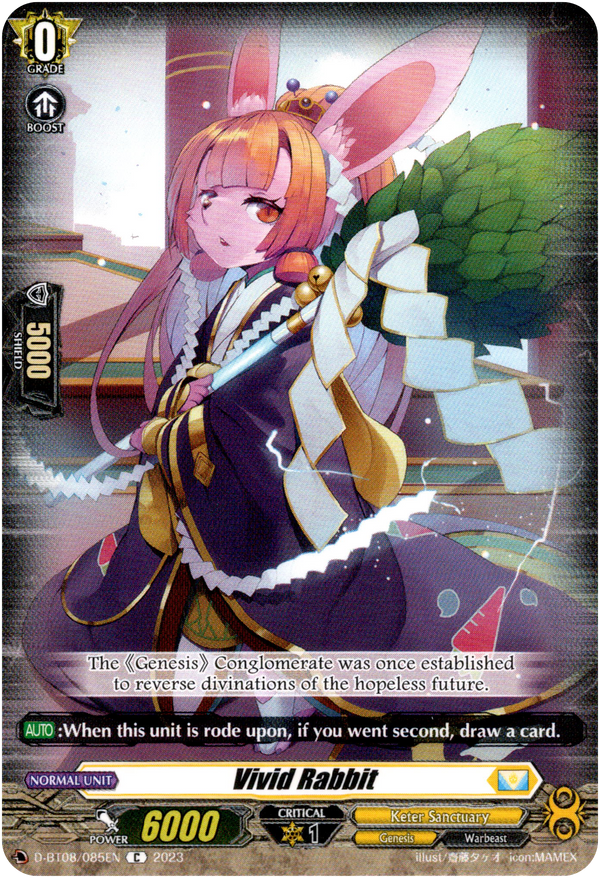 Vivid Rabbit - D-BT08/085EN - Minerva Rising - Card Cavern