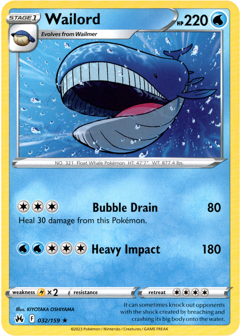 Wailord - 032/159 - Crown Zenith - Card Cavern