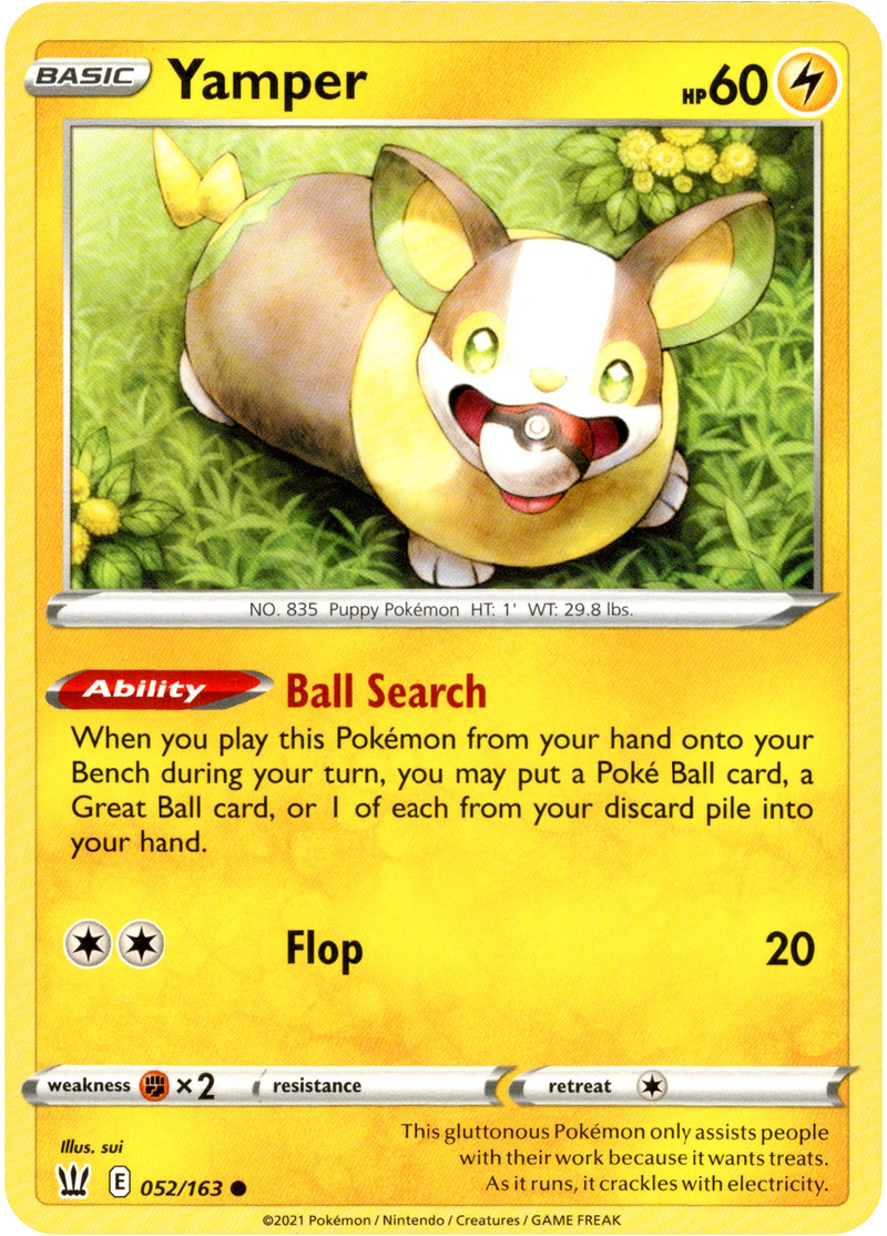 Yamper - 052/163 - Battle Styles - Card Cavern